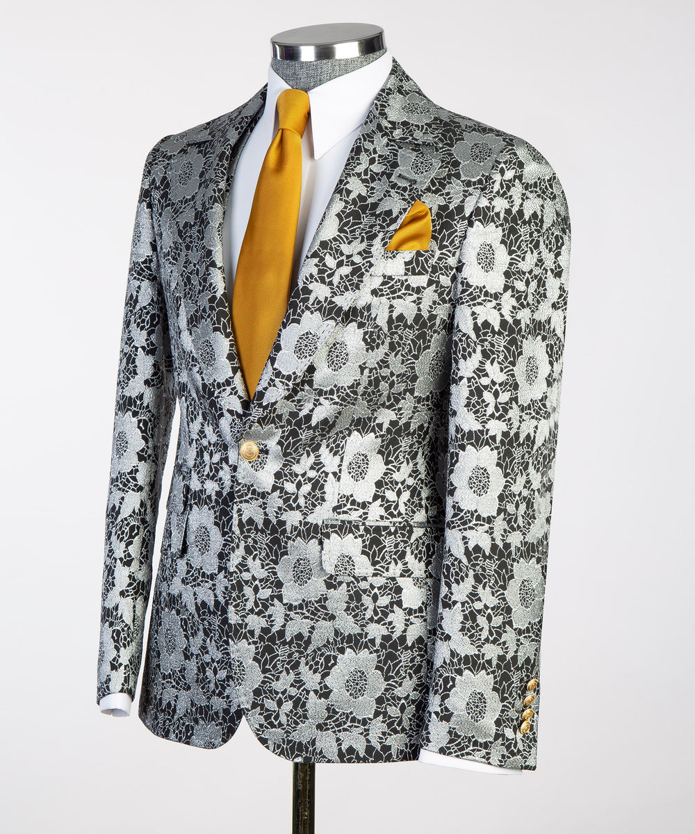 Small Patterned Suits Floral Pattern Suit – LABERDE