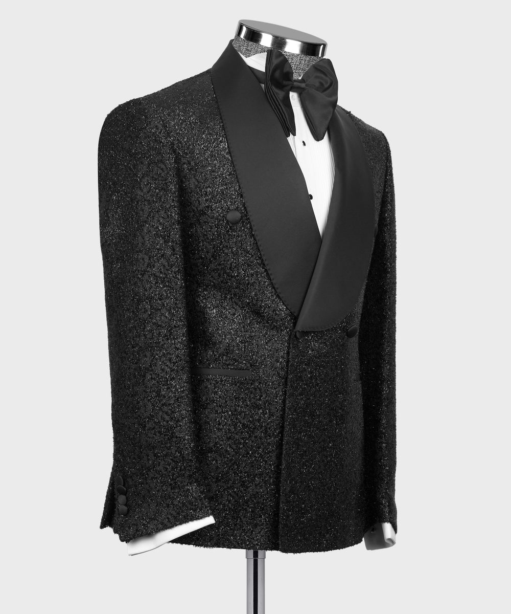 Shiny Black Suit - Shiny Tuxedo